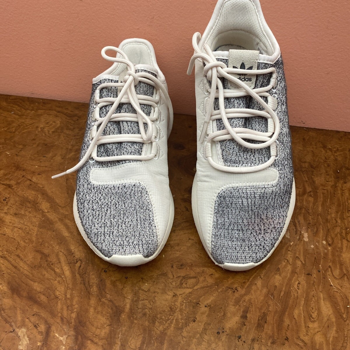 Adidas Women Shoes Size 7 Tubular Shadow Gray Knit, Off White Textile Athletic Adidas Women Shoes Size 7 Tubular Shadow Gray Knit, Off White Textile Athletic