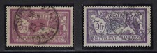 France: 1900; Scott 128-129, Yvert 206-240, Merson 2 pieces color, used EBFR035