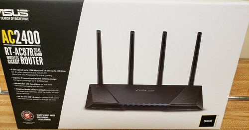 ASUS AC2400 RT-AC87R Dual Band Wireless Gigabit Router mint conditions ...