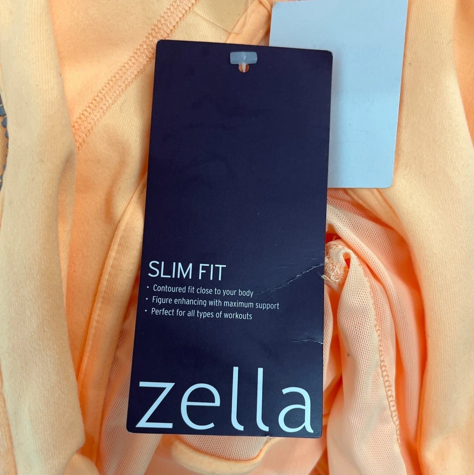 Zella Womens Slim Fit Coral Kiss Zip Up Long Sleeve Jacket Sz S - New - Image 4 of 4