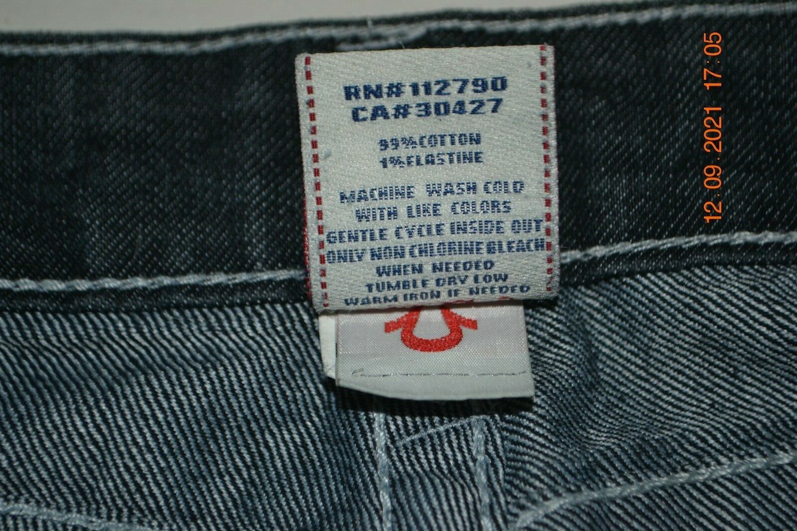 True Religion Women's Joey Super T Straight Dark Blue Denim Jeans Sz 27x31 thumbnail 10