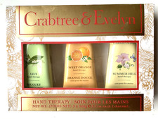 Crabtree Evelyn Hand Therapy Lily, Sweet Orange, Summer Hill 3pc/3.5oz NEW NIB