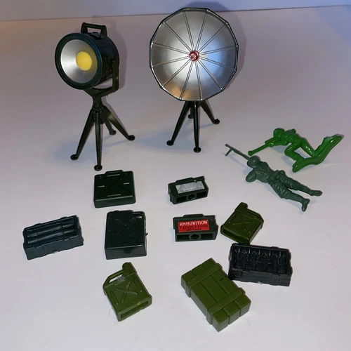Gi Joe Style Accessories Lot Army Men Vintage