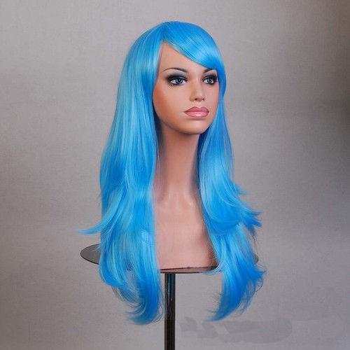 Sexy Fashion 70cm Long Curly Wigs Cosplay Costume Anime Hair New Full Wavy Party - Picture 10 of 10