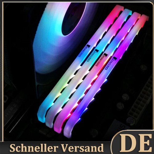 1pc RGB RAM Kühlkörper Desktop PC DDR DDR3 DDR4 Speicher Heat Spreader (Schwarz)