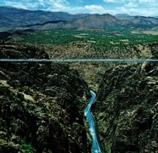 Point Sublime Royal gorge Colorado Postcard Bird-Eye View Arkansas River Cooper