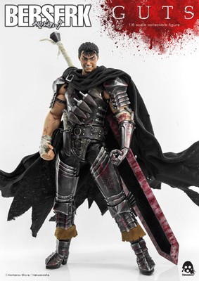 (In Stock) ThreeZero 1:6 BERSERK Guts (Black Swordsman) Action Figure