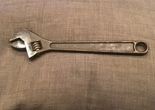 JH WILLIAMS 12" ADJUSTABLE Wrench AB-12 Forged Made in USA