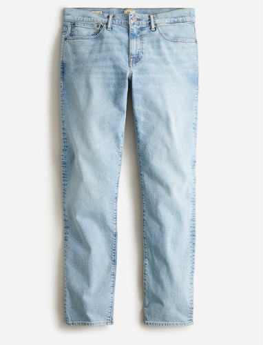 jcrew men's jeans 484 slim fit j crew jean mens pants light blue seven year wash