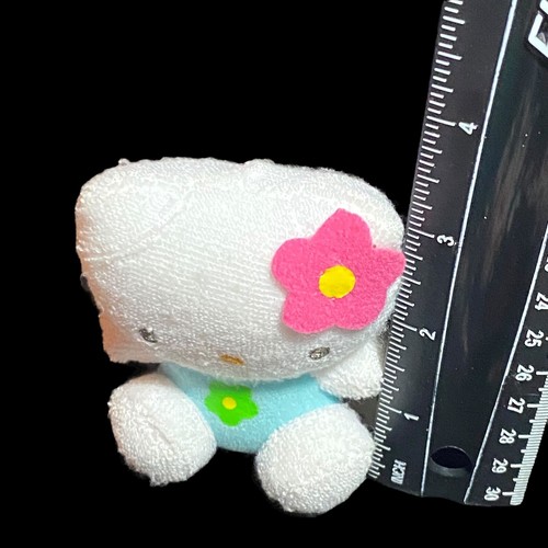 Hello Kitty McDonald’s 30th Anniversary 2004 Plush Pink Flower Blue Outfit 3.5 - Picture 3 of 10