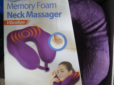 HEALTH TOUCH MEMORY FOAM VIBRATING NECK MASSAGERS U CHOOSE FREE SHIP BNIB