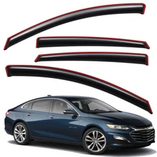 In-Channel Rain Guard Window Visor Vent Shade for 2016-2025 Chevrolet Malibu