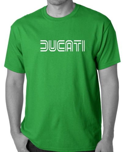 DUCATI T-Shirt TWIN LINE LOGO T Shirt Motorbike Men's ladies Singlets Tee's - Picture 26 of 33