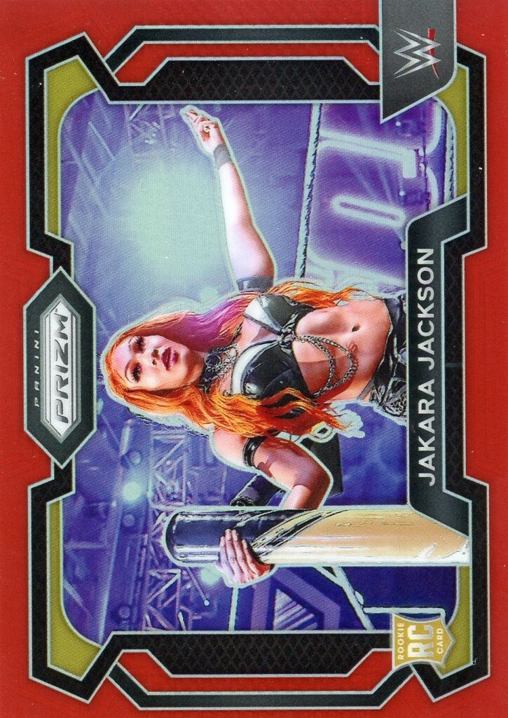2024 Prizm WWE Red /299 NXT Jakara Jackson No. 12!