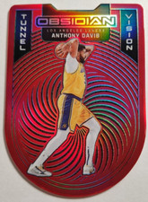 2021 Obsidian Anthony Davis Tunnel Vision Die Cut #20 Red Flood