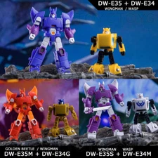 DR.WU DW-E34&DW-E35 Wingman Wasp GOLDEN BEETLE MINI Action Figure 6 cm Robot
