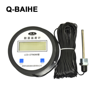 Thermometer with Probe Temperature Measuring Instrument High Precision Digital 