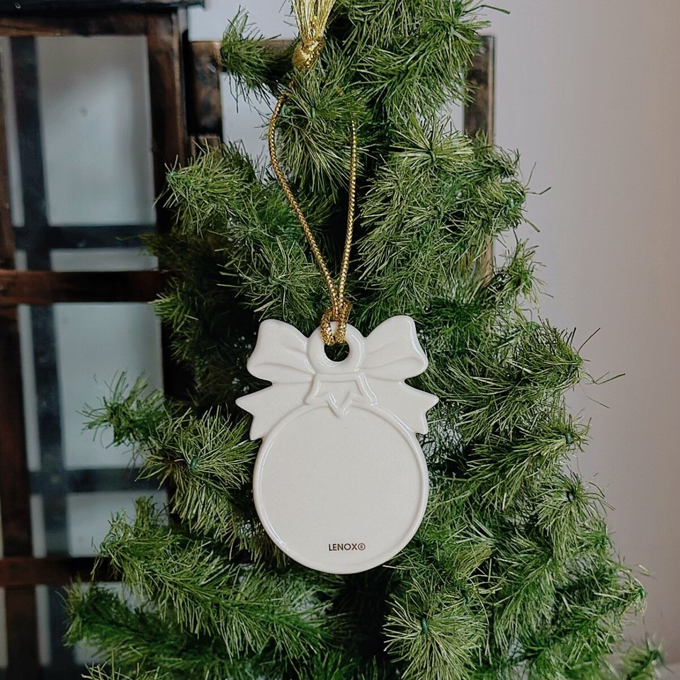Lenox Bow Christmas Tree Pendant Collectible Ceramic eBay