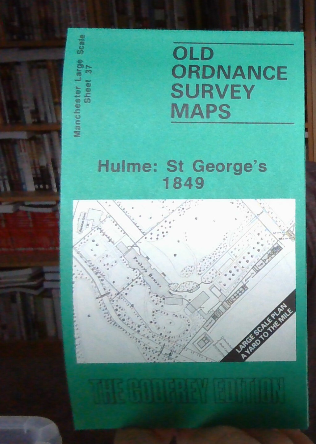 MAP OF Hulme: St George's 1849: Manchester Sheet 37  Chris Makepeace NEW