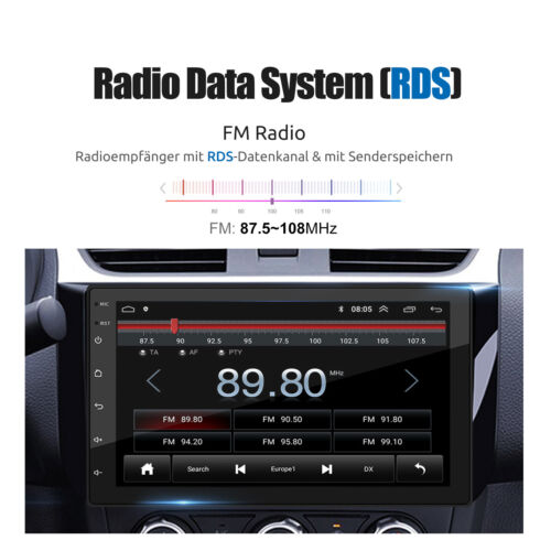 Doppel 2 DIN Android 14 4+64G Carplay Autoradio GPS NAVI Bluetooth WiFi RDS USB - Bild 10 von 13