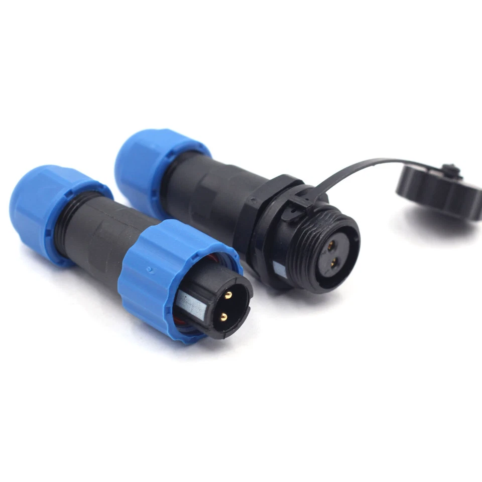 SD13 10A 2Pin Waterproof Wire Connector,Power Cable Connector Plug Socket - Image 2 of 4