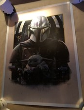 The Clan of 2 Mandalorian Star Wars Foil Variant Print Juan Carlos Ruiz Burgos