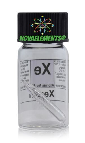 Xenon Gas Bulb, Xenon Gas Sample, Xenon Glow In The Dark Bulb Vial - Picture 2 of 6