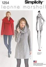 Simplicity Misses Easy Lined Coat or Jacket Sewing Pattern 1254 Size 4-12/14-22