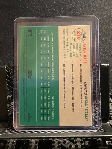 Javier Baez 2023 Topps Chrome Platinum Topps Logo Refractor #165/499 - - Picture 2 of 2