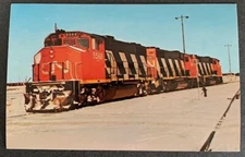 CANADIAN NATIONAL #5568 ELECTRIC LOCOMOTIVE 1974 COLOR POSTCARD NEW UNUSED EX