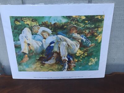 Bruce MCGAW Graphics John Singer Sargent -A Siesta #PF677 8.25 x11.75  Pre Owned