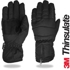 Handschuhe Herren Damen ChamoniX Thinsulate Winter Ski Snowboard Thermo Schwarz 