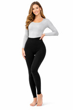 3 x Damen Thermo Leggings schwarz Damen warm Winter Base Layer dehnbar S-2XL