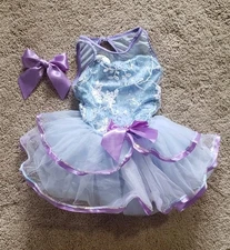Costume Dance Weissman Child Size Small Tutu DressUp Style#13656 BluePurple Snow