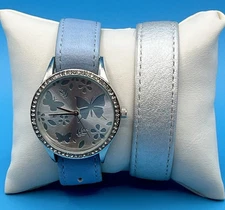 Metaphor Brand Sweet Butterfly Watch Set With Extra Band And Bracelets (Running)