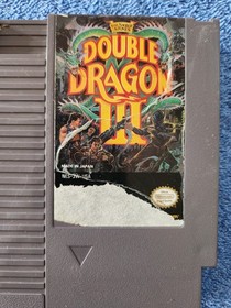 Double Dragon III The Sacred Stones NES Nintendo Game + Dust Sleeve (Tested)