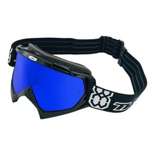 Motocross-Brille TWO-X Crossbrille Race MX Enduro schwarz verspiegelt blau