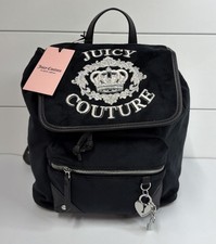 Juicy Couture - Black Liquorice Falling For Juicy Backpack with Heart Charm New