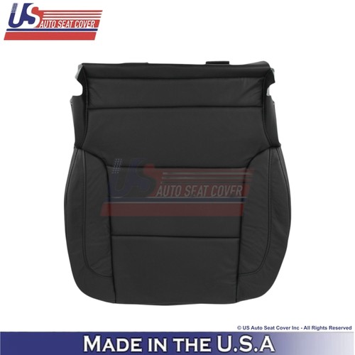 2014-2019 For Chevy Silverado 1500 LT LS Leatherette Front Seat Covers Jet Black - Picture 7 of 16