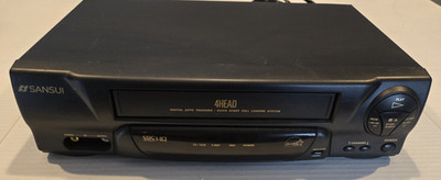 Sansui VCR 4 Head Hi-Fi VHS Player Recorder VCR4510E Tested Works No Remote