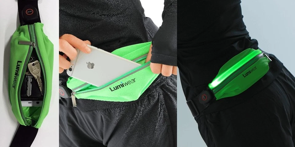 Cinturón de Correr LED Reflectante con USB Recargable - Llave, iPhone X 6 7 8 Plus... Foto 3 de 4