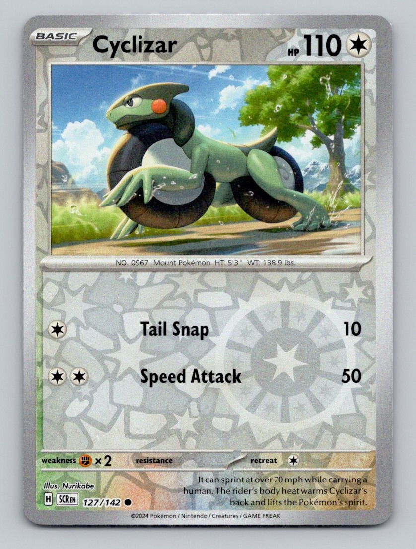 Reverse Holo Cyclizar 127/142 Common SV07: Stellar Crown Pokemon