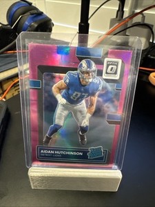 2022 Panini Donruss Optic - Rated Rookie Aidan Hutchinson #213 Pink Prizm (RC)
