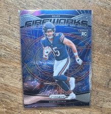 2024 Panini Prizm Fireworks Rome Odunze #19 Rookie Bears NFL