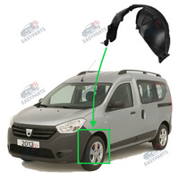 Radlauf StoßStange Locaro Vorne Links FüR Dacia Dokker Ab 2012