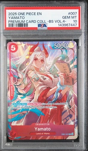 Yamato PSA 10 One Piece Premium Card Collection Volume 4 #EB01-007 ENGLISH