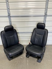 2017-2026 Ford F150 F250 F350 F450 Front Seats Black Leather