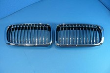 Designgrill Nieren Set K�hlergrill Chrom 750i LOOK passend f�r BMW 7er E38 NEU