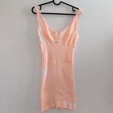 Vintage 60's Women's Sexy Tie Dye (?) Ribbed Patterned Lingerie Top / Nightdress