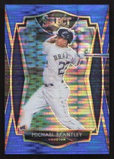 2021 Panini Select Michael Brantley Blue Pulsar Prizm #/13 #129 Card